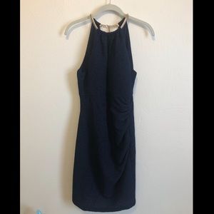 Dark blue cocktail dress